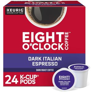 Café Eight O'Clock, torréfaction italienne foncée, dosettes K-Cup individuelles pour Keurig, café torréfié foncé, lot de 24 - Product Image 4