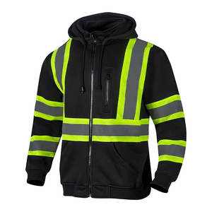 Uniforme de trabajo de poliéster de alta calidad con capucha Super Visible Hivis reflectante seguridad sudadera chaqueta al por mayor alta térmica - Product Image 3