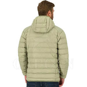 Meilleures ventes Veste d'extérieur rembourrée pour homme pour l'hiver Imperméable à capuche avec col montant Hiver Chaud Brillant en vente - Product Image 2