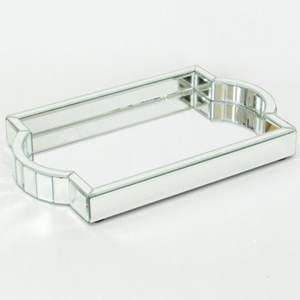 Bandeja de Almacenamiento Ovalada Elegante de Vidrio Transparente con Asas de Latón Dorado, Organizador Decorativo para el Hogar, Bandeja Decorativa al Mejor Precio - Product Image 6