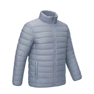 Veste en tissu nylon pour homme, printemps automne, rembourrage complet, légère et douce, col montant, poignets et ourlet extensibles - Product Image 3