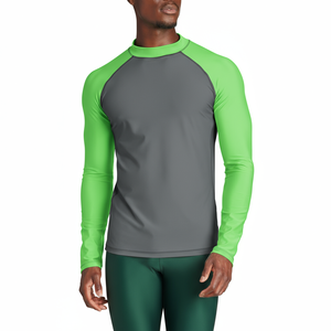 Protector de erupción con gráficos sublimados y mangas de contraste diseñadas para entrenamiento de agarre MMA BJJ y entrenamientos de artes marciales - Product Image 2