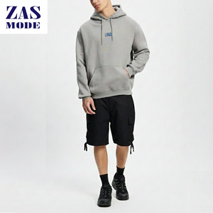 Sudadera Gruesa de 300gsm 500gsm con Logotipo Personalizado del Fabricante, Sudadera con Hombros Caídos, Estilo Francés, Holgada, Corta, de Gran Peso para Hombre - Product Image 5