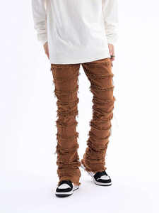 Jeans de Mezclilla para Hombre, Estilo Recto, 100% Algodón, Corte Holgado, Diseño Sólido, Invierno, Venta al Por Mayor, Alta Calidad OEM - Product Image 4