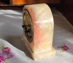 Reloj de Escritorio Art Deco de Cuarzo y Mármol Natural de Lujo CRAFT EXIM, Reloj Artesanal para Oficina en Casa - Product Image 5