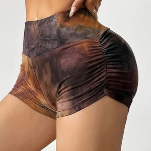 El mejor precio con tela suave, calidad de montaña, haga su propia Primavera Verano, nuevo estilo, pantalones cortos fruncidos divididos ajustados de WAKIN WEAR - Product Image 1