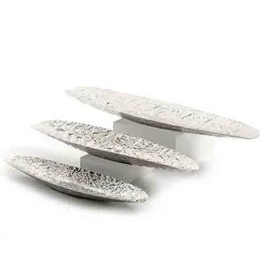 Juego de 3 bandejas de aluminio plateado para servir para boda, Ramadán y Eid para dulces de chocolate y frutas, regalo de boda 2024 - Product Image 4