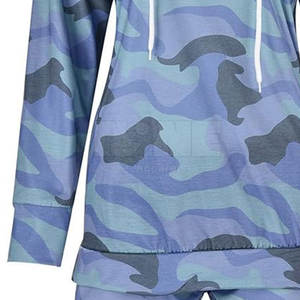 Ensembles de shorts à capuche pour femmes de taille personnalisée les plus populaires Nouveau motif solide décontracté pour la vente en ligne printemps/été - Product Image 5