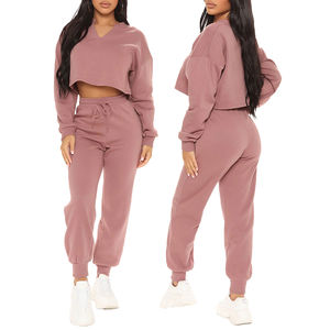 ชุดเสื้อผ้าแฟชั่น2ชิ้นสำหรับผู้หญิงชุดเซต2ชิ้นมีฮู้ดโอเวอร์ไซส์กางเกงวอร์มเอวยางยืดมีฮู้ดสั่งได้2026 - Product Image 6