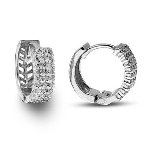 Boucles d'oreilles en argent Moissanite en argent sterling 925 Bijoux en pierres précieuses scintillantes pour femme Cadeau élégant pour elle - Product Image 6