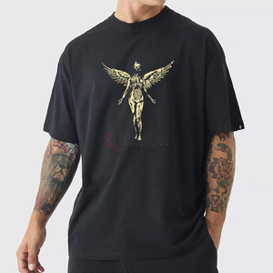 Haute qualité hommes surdimensionné T-Shirt en gros lourd 100% coton Vintage graphique DTG impression numérique personnalisé Streetwear T-Shirt - Product Image 1