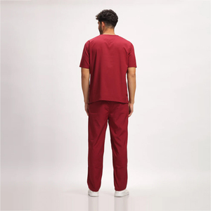 Venta caliente de las mujeres logotipo personalizado impresión enfermería Scrubs Set antiarrugas quirúrgico dibujado a mano al por mayor Hospital Scrubs traje médicos - Product Image 5