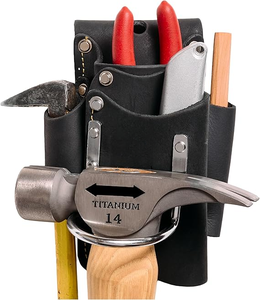 New Durable <b>hammer</b> holder Custom Logo <b>Hammer</b> Holder Premium Quality <b>Hammer</b> Holder PU Leather Tool <b>Loop</b> For Promotional Use - Product Image 4