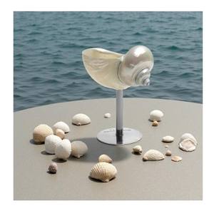 Elegantes copas de vino de conchas marinas hechas a mano para fiestas, aniversarios, resorts y restaurantes de mariscos - Product Image 1