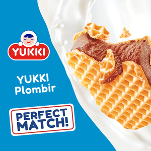 YUKKI Plombir chocolat vanille en feuilles de gaufres 80g, Vente en gros du fabricant - Product Image 4