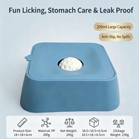 Gamelle anti-glouton pour chien avec balle roulante, gamelle à lécher pour aliments liquides pour chiens et chats, anti-étouffement, fournitures d'alimentation pour animaux de compagnie, lot en gros