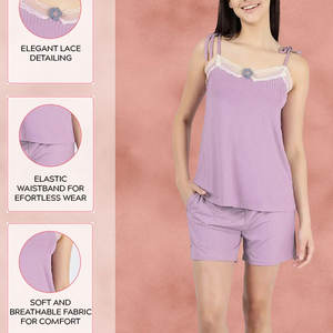 Facile à porter léger écologique femmes haut sans manches et ensemble short meilleur Article 2024 imprimé ensemble femmes haut sans manches - Product Image 6