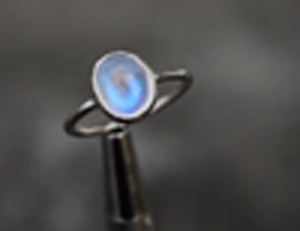 Anillo de plata de ley con forma de pera hecho a mano, piedra lunar arcoíris, ajuste de bisel de 9X11MM, precio al por mayor para regalo de feliz cumpleaños para todos - Product Image 6