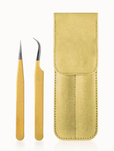 Pinzas de punta de fibra con logotipo personalizado, extensión de pestañas con etiqueta privada, pinzas de acero inoxidable, práctica de extensión de pestañas con acabado plateado - Product Image 6