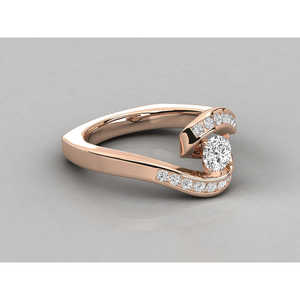 Anillo Solitario de Oro de 18K para Mujer con Diamante Cultivado en Laboratorio - Product Image 5