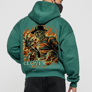 Sudadera con Capucha Personalizada con Logotipo, 100% Algodón, Estilo Urbano, Ecológica, Transpirable, con Estampado Vintage, Tejido de Felpa, Ropa de Invierno para Hombre - Product Image 2