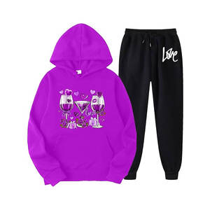 Top High Quality Premium Design Streetwear Más vendidos Mejor calidad Color personalizado Nuevo estilo Cómodo Screen Printed Chándales - Product Image 1