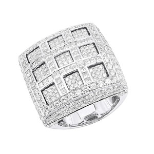 Custom S925 <b>Silver</b> Fully Iced VVS Moissanite Diamond Studded Hip Hop Style Championship <b>Ring</b> for <b>Men</b> and Women - Product Image 1