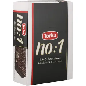 TORKU No: 1 acı çikolata gofret 35g (24 paket)