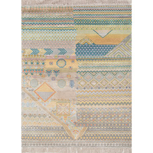 Tapis Manchaha Grande Surface Noué à la Main en Laine et Soie de Bambou, Motif Patchwork Gris et Noir pour la Maison, Salon, Couloir - Les-2188 9x12 - Product Image 1