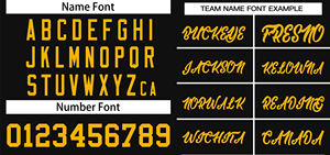 Jersey de béisbol personalizado negro con uniforme sublimado amarillo transpirable manga corta ropa deportiva nombre del equipo y número impreso - Product Image 3