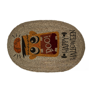 พรมหญ้าทะเลลายฮาโลวีนทำด้วยมือเป็นมิตรต่อสิ่งแวดล้อมใช้ตกแต่งบ้านและขายส่ง - Product Image 1