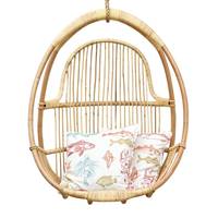 Fauteuil suspendu avec coussin non imperméable, design moderne, en rotin, mobilier de jardin pour 1 personne, personnalisable