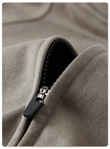 Otoño Invierno 10 colores cárdigan sudadera suelta pareja cremallera logotipo personalizado impreso sudaderas con capucha Streetwear para hombres mujeres Puff - Product Image 5