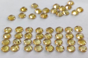 Natural Citrine Round <b>Rose</b> Cut 5mm Faceted - Loose Citrine Round <b>Rose</b> Cut <b>Top</b> Quality - Product Image 6