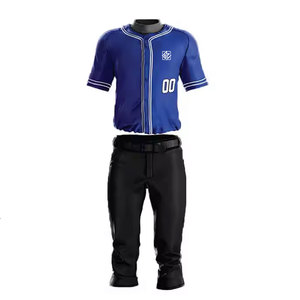 Uniforme de baseball de conception personnalisée d'usine à séchage rapide 100% uniforme de baseball respirant en polyester - Product Image 2