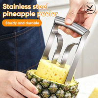 Robuuste roestvrijstalen ananasboor- en snijder, professionele fruitpeller en steelverwijderaar voor de keuken