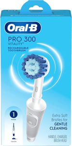 แปรงสีฟันไฟฟ้า Oral-B Pro 300 Sensitive Clean Vitality พร้อมหัวแปรง (1) หัว, ชาร์จได้, สีขาว - Product Image 6