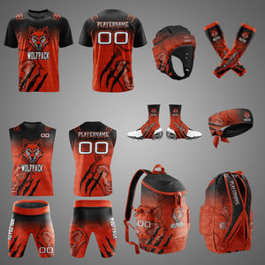 UNIFORMES DE FÚTBOL AMERICANO 7x7 DE ALTA CALIDAD PERSONALIZADOS, 100% POLIÉSTER, SUBLIMACIÓN, COMPRESIÓN, ESTILO FLAG, 2025 - Product Image 1