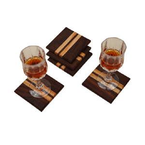 Venta caliente clásico blanco y negro mármol posavasos de madera mesa de alta calidad artículos decorativos para el hogar por RF Crafts - Product Image 4