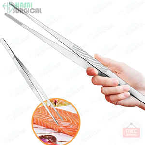 Gran oferta, pinzas de cocina aprobadas de 12 pulgadas, pinzas de acero inoxidable alemán de alta calidad, parte superior de nuestro producto, logotipo personalizado - Product Image 3