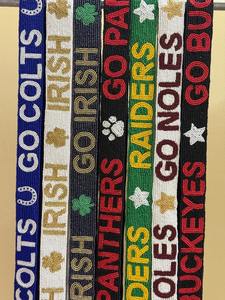 Sangles de sac à main tendance en perles, broderies personnalisées, motifs en perles de rocaille, pièces et accessoires pour sacs à main, sangle en perles de rocaille - Product Image 2