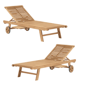 Seaside Serenity Lounger Chair Folding Sun Loungers For Beach and Pool Wooden Furniture From Indonesia - Product Image 5