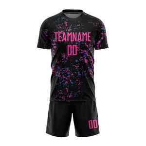 Maillot de football en matière douce, uniforme de football, vêtements de sport, 100% polyester, respirant, meilleur design, léger, uniforme de football - Product Image 2