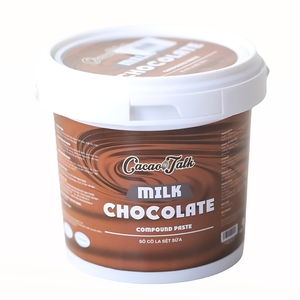 Chocolate Compuesto Exótico Vietnamita con Galletas de Panadería HALAL OEM/ODM, Pasta Líquida de Chocolate con Leche y Cacao, 1KG a Granel, Envío Global - Product Image 1