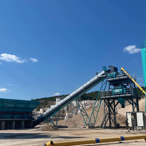 Máquina dosificadora eléctrica estacionaria confiable de 120 M3/h para grandes proyectos de construcción con componentes de PLC central y motor - Product Image 1