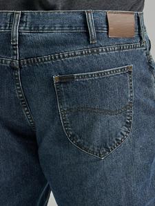 Nouveauté : Pantalon en jean pour homme grande taille, coupe droite, avec stretch confortable pour un usage quotidien décontracté - Product Image 5