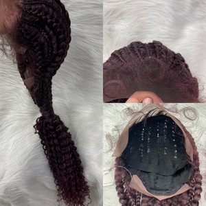 Peluca trenzada de pelo africano para mujer, pelo sintético corto estilo Dread de África, de buena calidad, venta al por mayor - Product Image 6