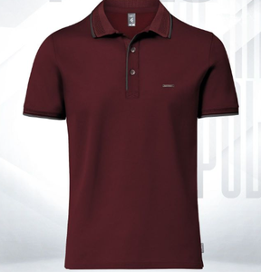 Polo de hombre de corte regular de calidad superior 50% Algodón/50% poliéster 220 GSM logotipo personalizado bordado o estampado de manga corta - Product Image 6