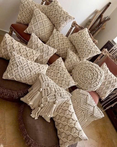 MACRAME ALMOHADA DECORACIÓN DEL HOGAR AL POR MAYOR - Product Image 2