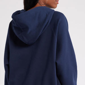 Sudadera con capucha Terry extragrande de Invierno para mujer, personalizada con logotipo frontal, diseño básico liso a la venta - Product Image 3